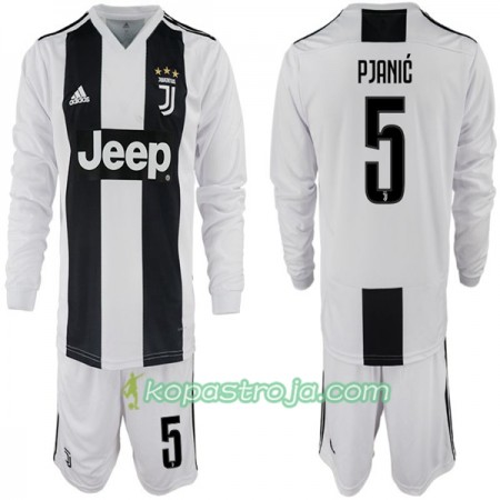 Billiga Fotbollströjor Juventus Miralem Pjanic 5 Barn Hemma tröja 2018/19 Långärmad